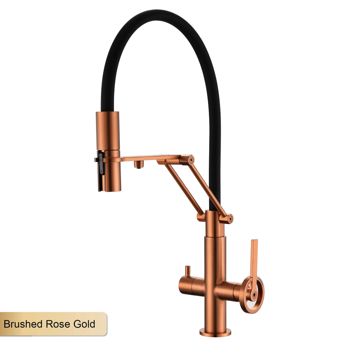 Gun Gray Brass Island Style Faucet Filtered Water