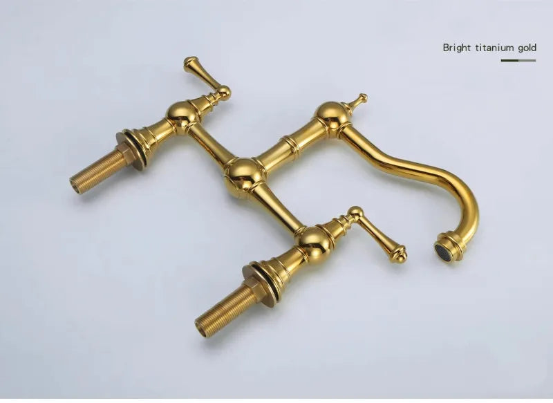 Sink Tap Rotation Total Brass Lead Classical Double