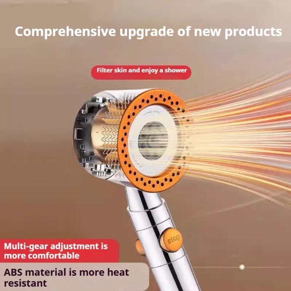 Modes Bathroom Shower Head High Pressure Powerful Rain