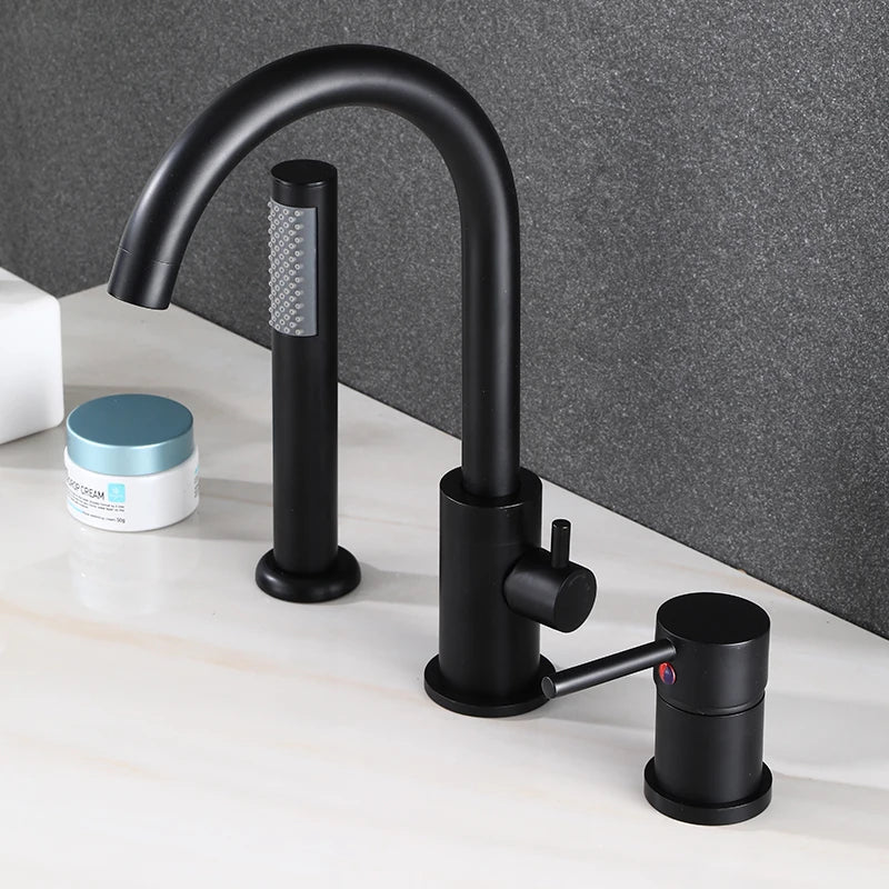 Bathroom Bathtub Shower Faucet Swivel Tub Spout Handhold