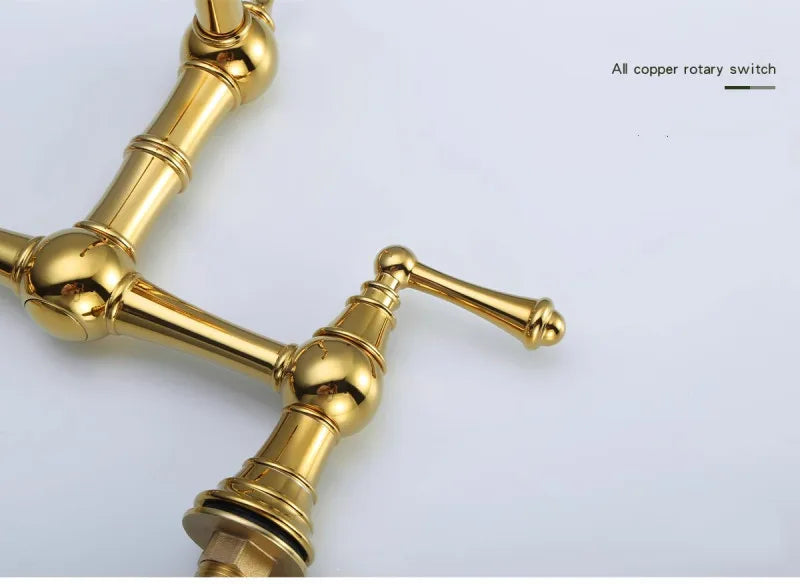 Sink Tap Rotation Total Brass Lead Classical Double