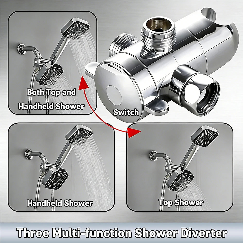 High-Flow Large Nozzle Handheld Shower Head Two-In-One Shower