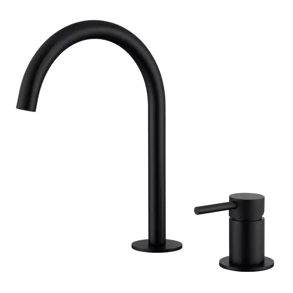 Stainless Steel Bathroom Basin Faucet Deck Mount 360