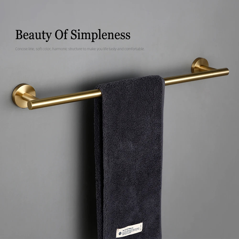 Brushed Gold Bathroom - Wall Mount Hand Towel