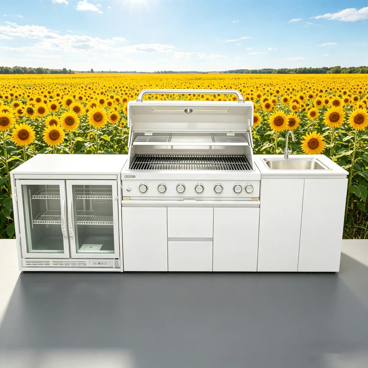 Full Outdoor Grill Sink & Modern Outdoor Kitchens