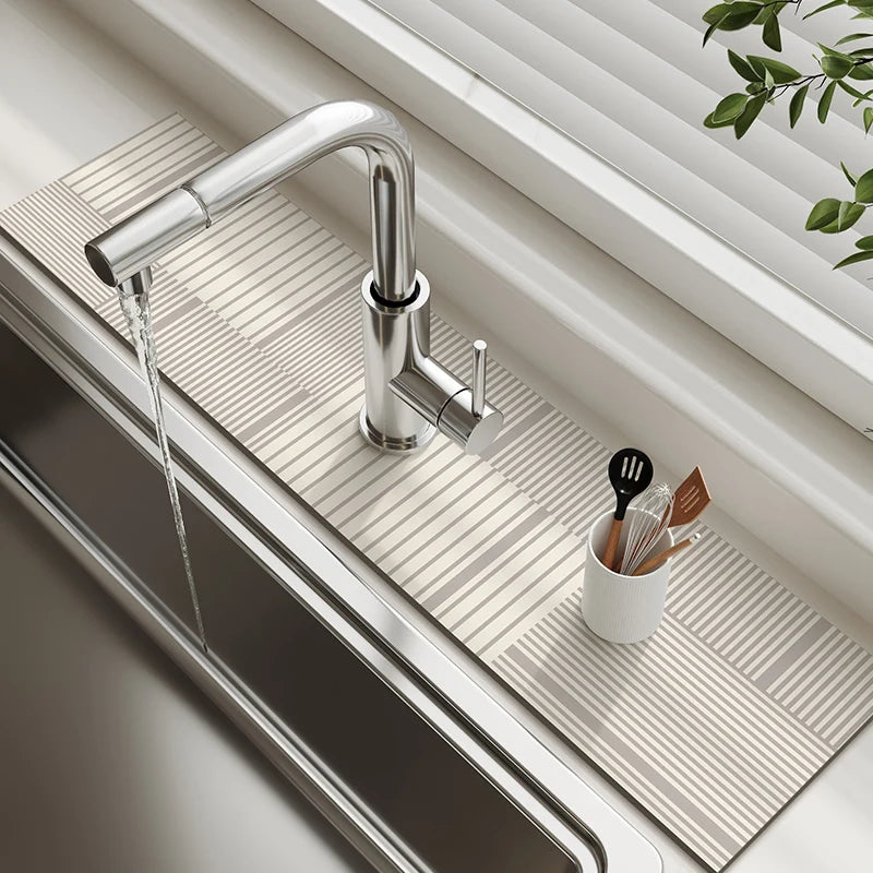 Classic Diotomite Sink Faucet Table Mat Toilet Drain