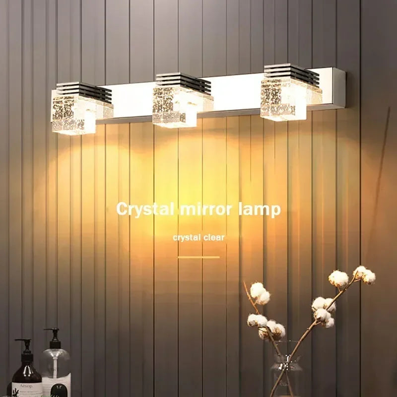 Modern Led Wall Lamp Crystal Sconce Living Dining