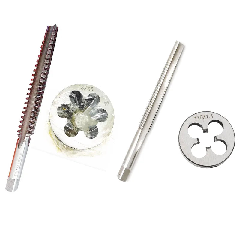 1set Left/Right Trapezoid Taps Round Die Tr 10