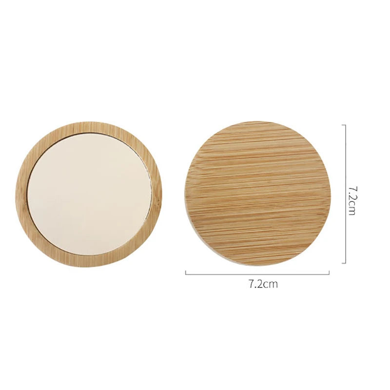 2cm Pure Wood Makeup Mirror Functional Wood Stylish