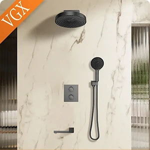 Vgx Thermostatic Shower System Gold Shower Luxury Bathroom