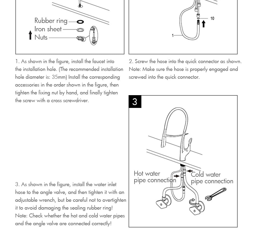 Pull Out Sensor Faucet Handle Digital Display Pull