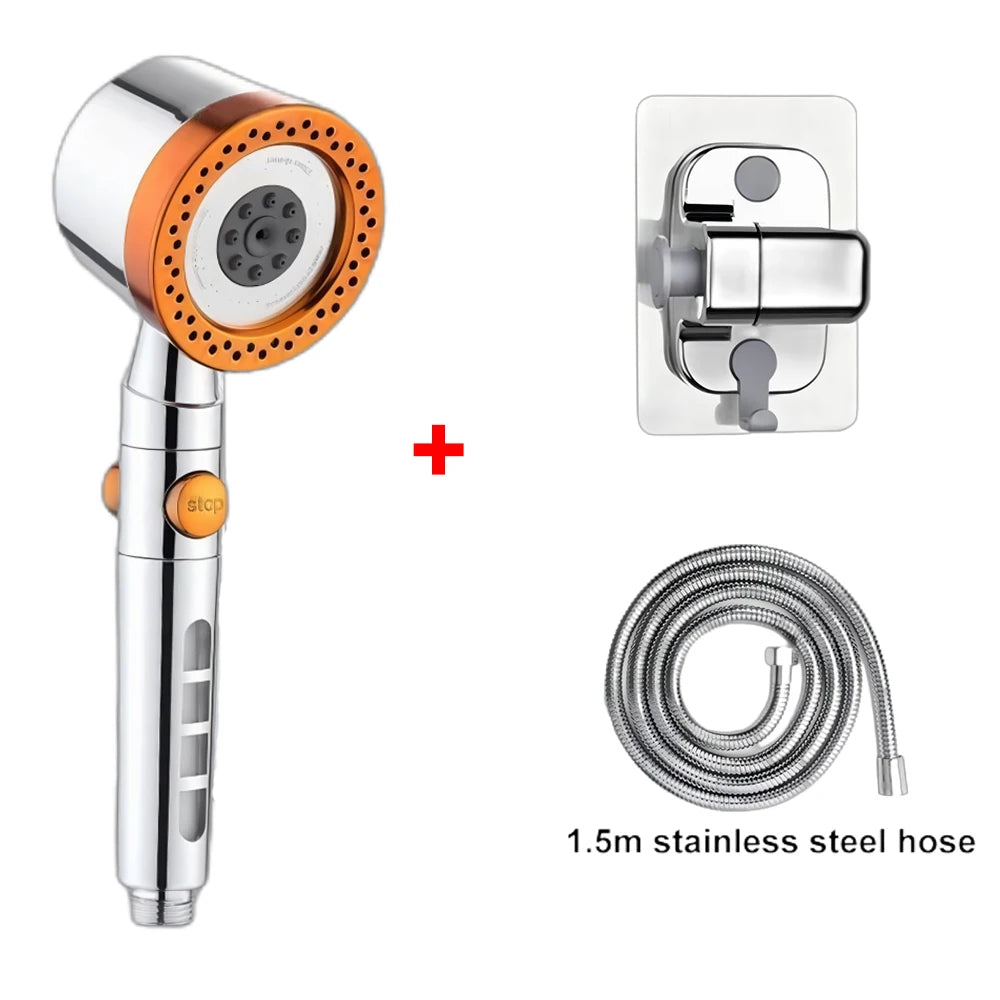 Modes Bathroom Shower Head High Pressure Powerful Rain