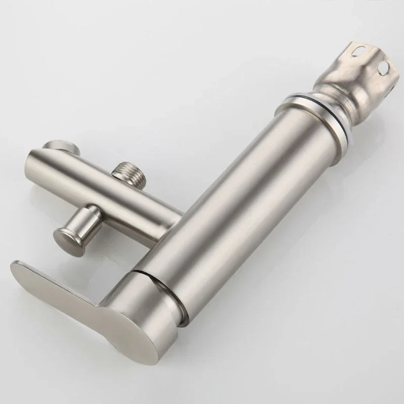 Bathroom Basin Faucet Stainless Steel Handle Sink Faucets