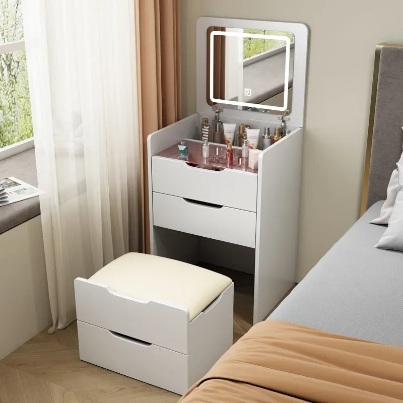 Modern White Wood Dresser Nightstand Bedroom Makeup Vanity