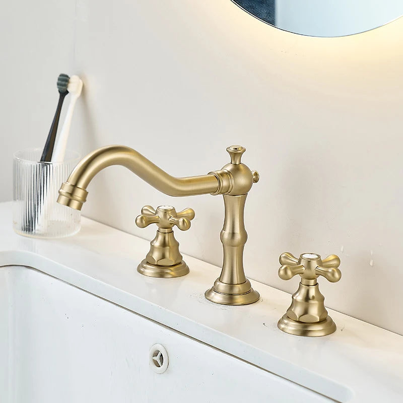 Nordic Style Basin Faucet Holes Bathroom Sink Faucet