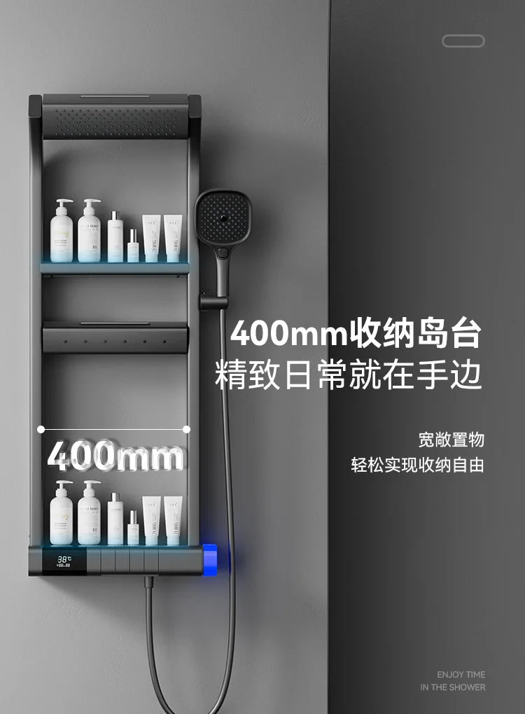 Applicable To Thermostatic Digital Display Rack Shower Designed