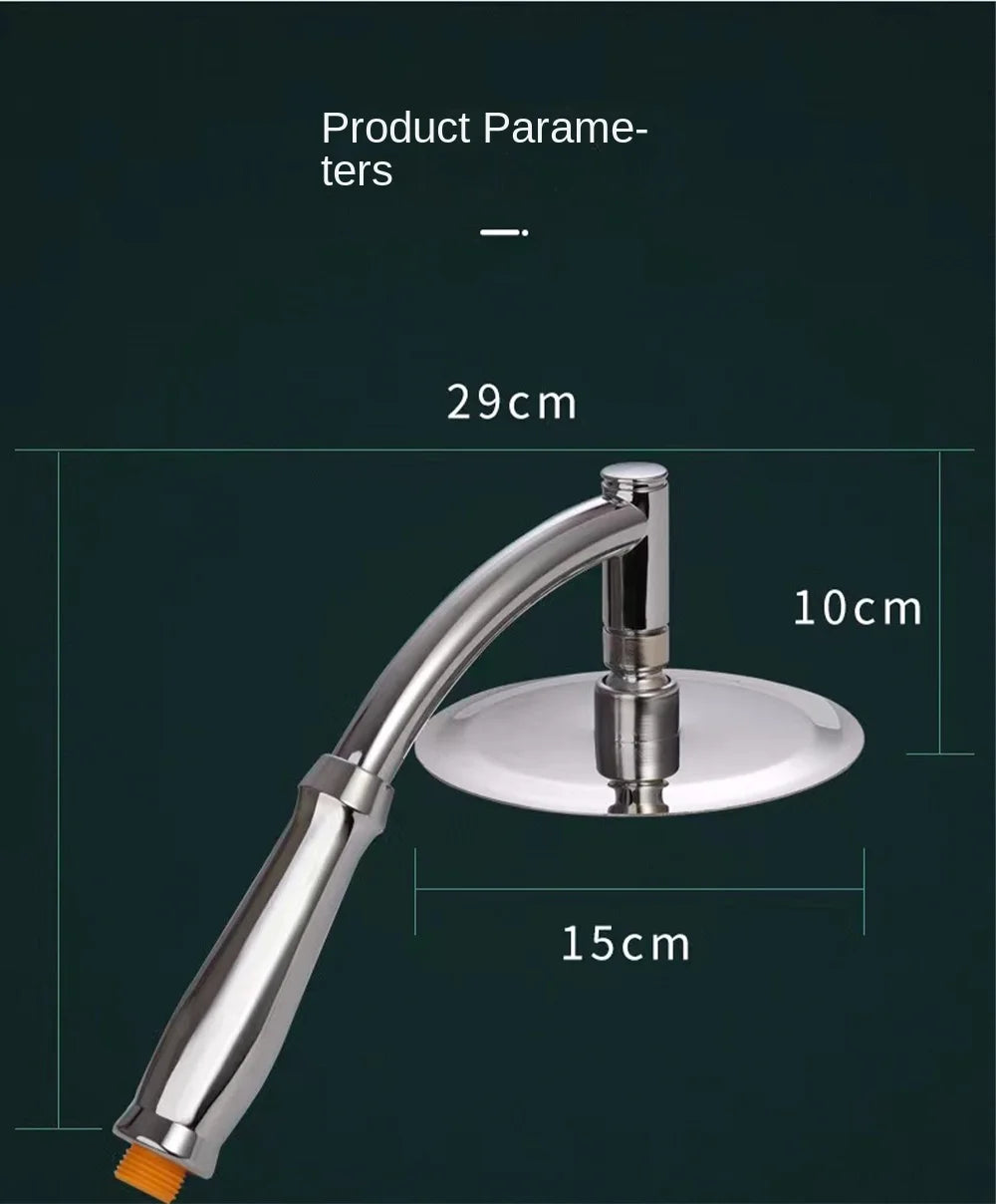 Inch Chrome High Pressure 360 Adjustable Large Round