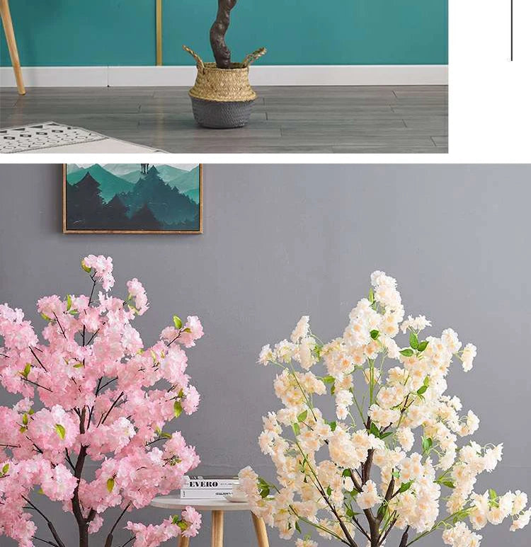Decoration Artificial Cherry Tree Bonsai Wedding Indoor Living