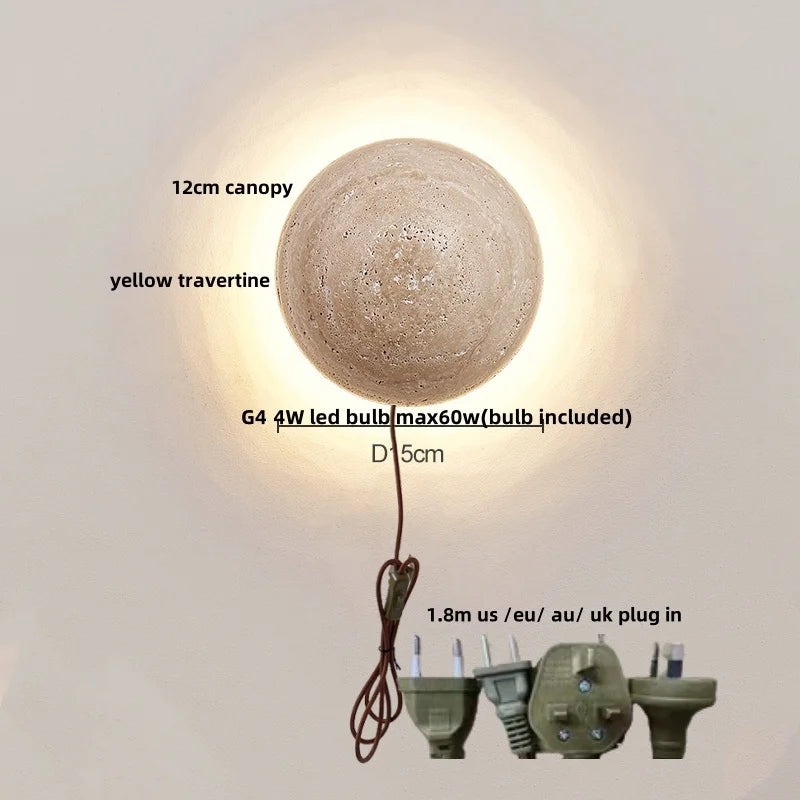 Iwhd Wood Led Wall Lamp Sconce Pull Chain