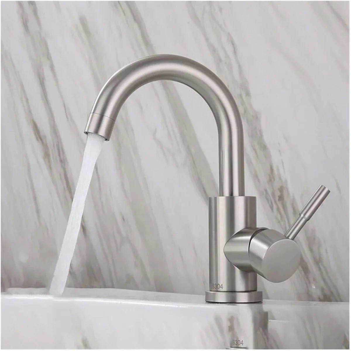 Bathroom Basin Faucet 304 Stainless Steel Cold Wash