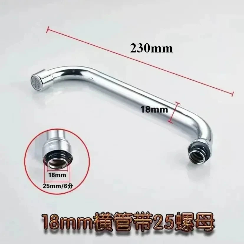 1pc Stainless Steel Sink Faucet Pipe Connection Saving