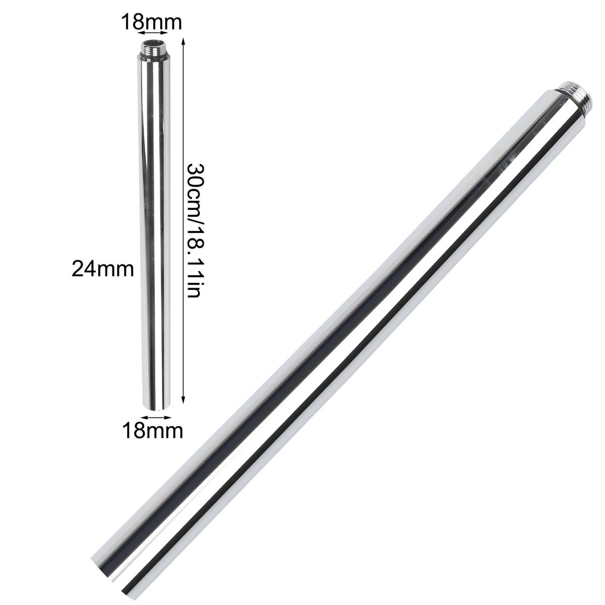 30cm Shower Extender Bathtub Shower System Round Extension