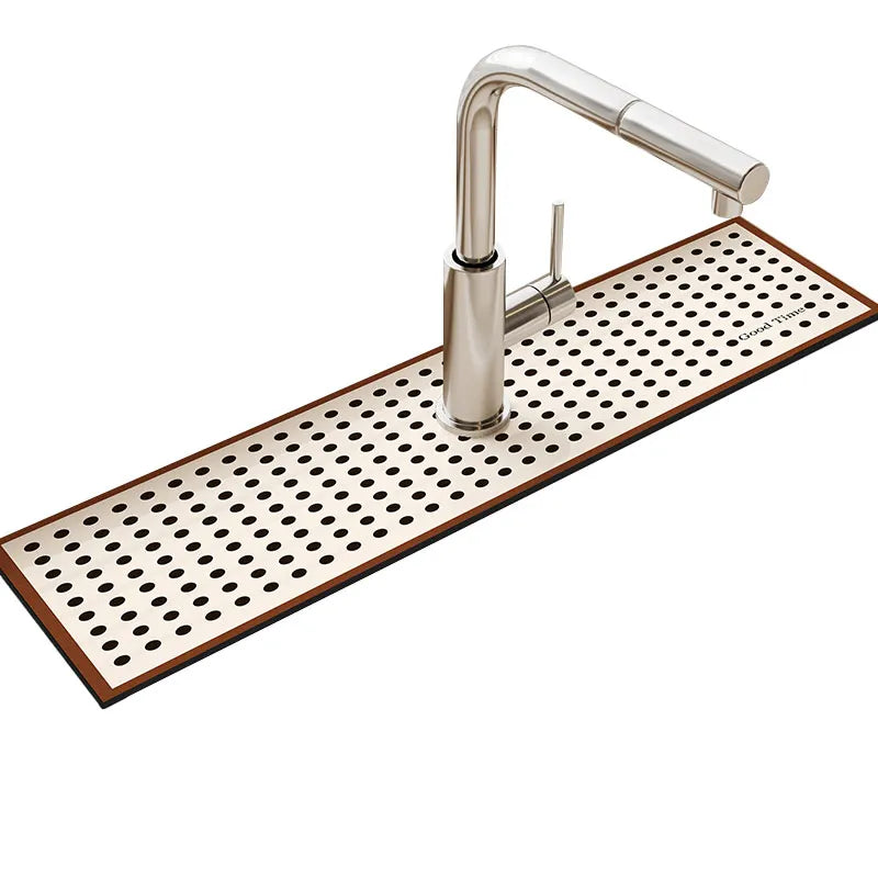 Sink Faucet Mat Drain Pad Absorbent Bathroom Splash