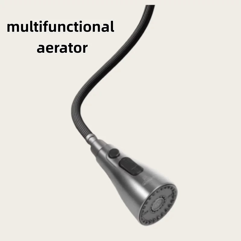 Pull-Out Three-Function Faucet Nozzle Abs Durable Water-Saving