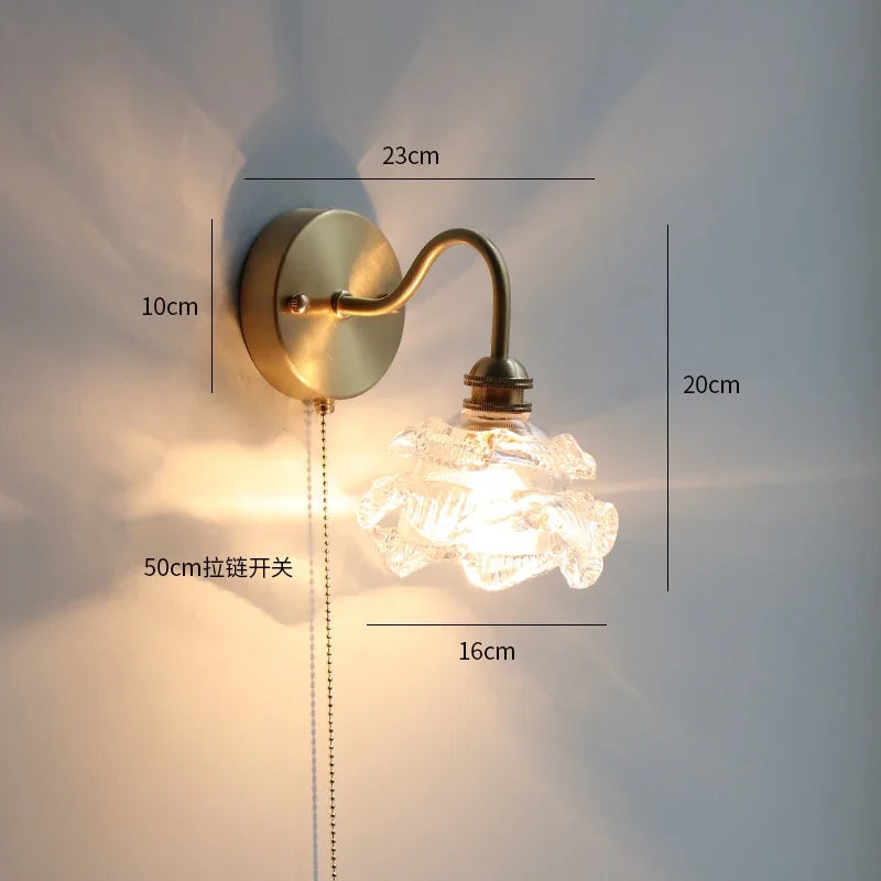 Ceramic Modern Wall Lamp Beside Pull China Switch