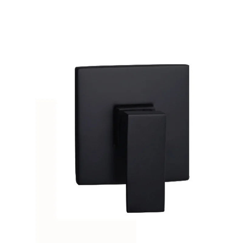 Matte Black Brass Bathroom Shower Faucets Lanos Rain