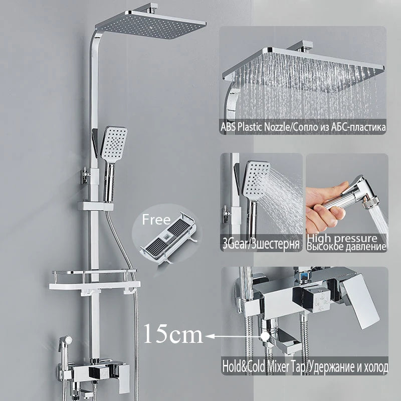 Black Shower Faucet Ways Showers Faucet Systems Adjustable