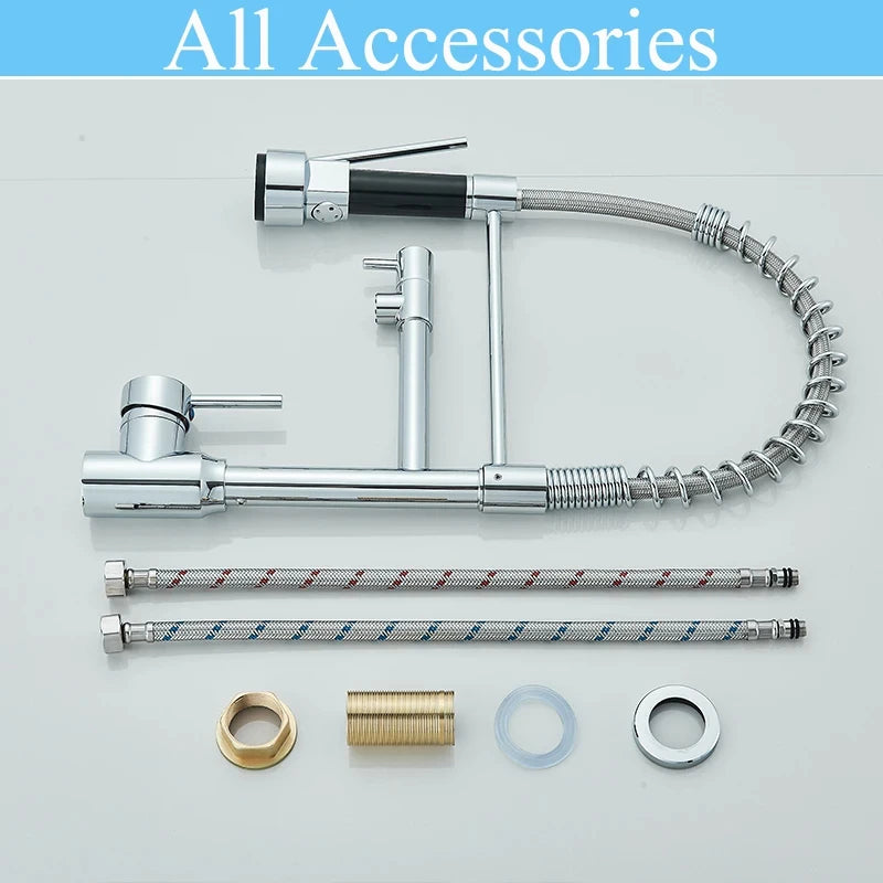 Black Sink Faucet Pull-Out Cold Water Mixing Faucet