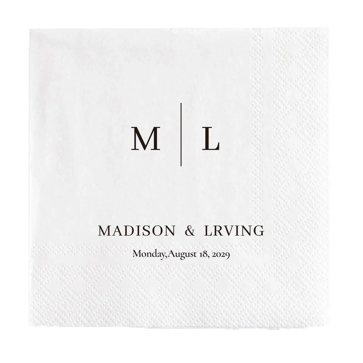 Personalized Paper Napkins Disposable Custom Wedding Napkins Of