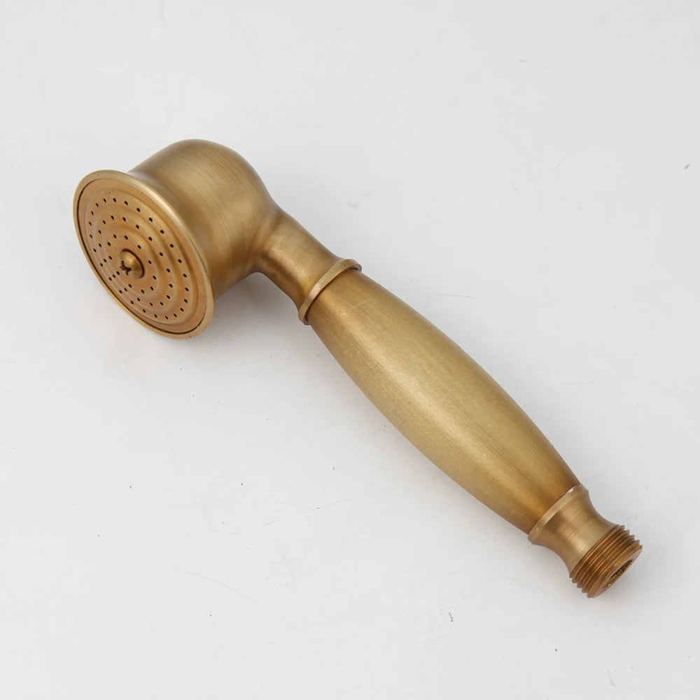 Kemaidi Antique Brass Bathtub Shower Faucet Floor Standing
