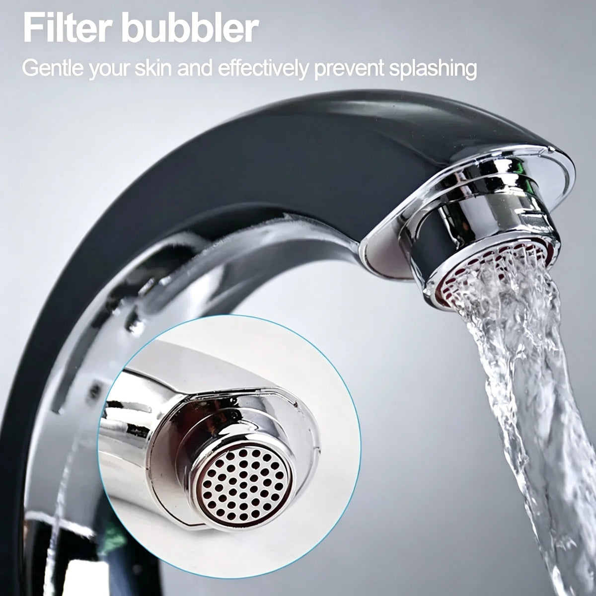 Bathroom Basin Faucet Purifier Lever Hole Tap Cold