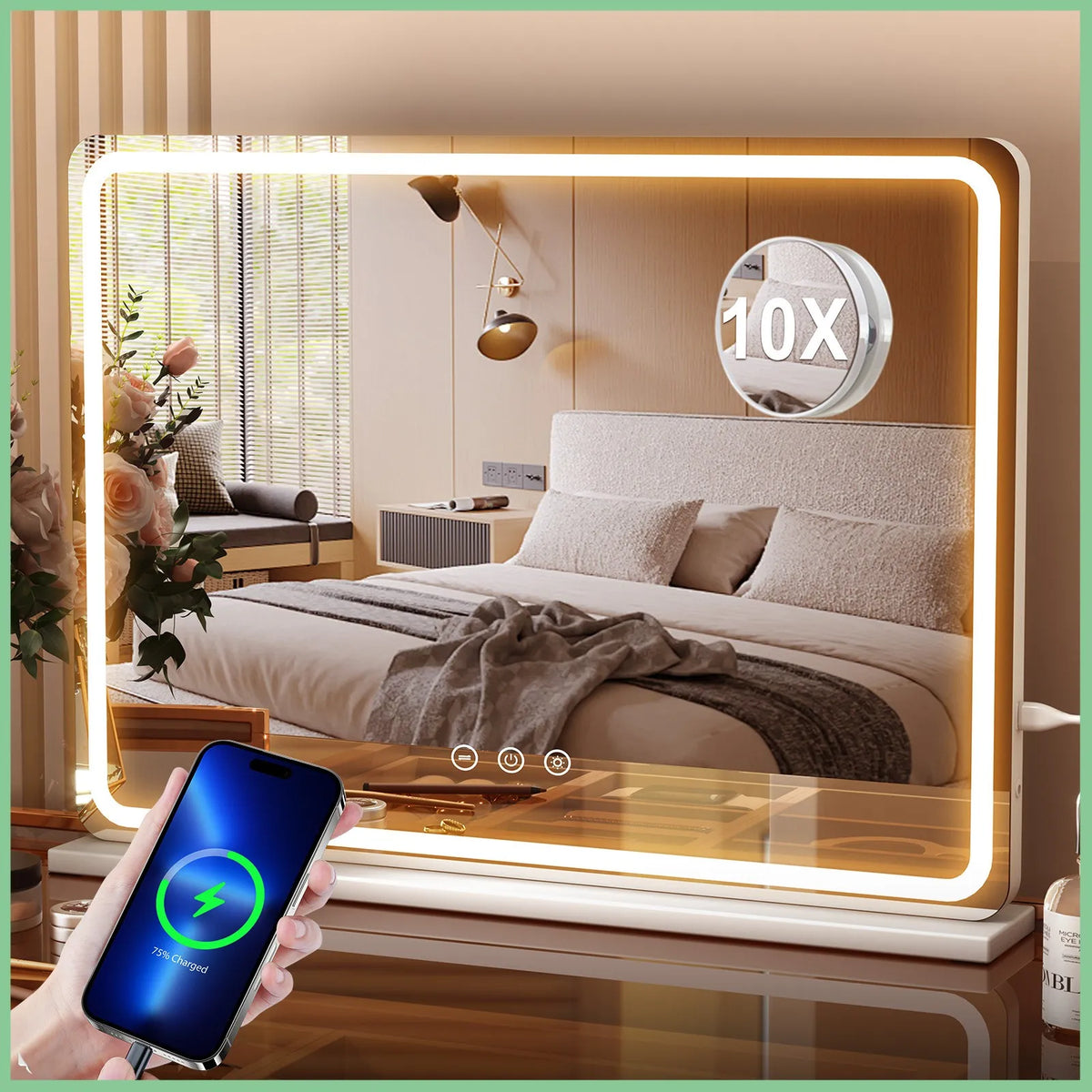 80cm Dressing Table Led Hollywood Vanity Mirror Large