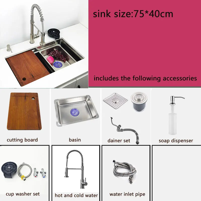 304 Stainless Steel Undermount Or Above Mount Sink