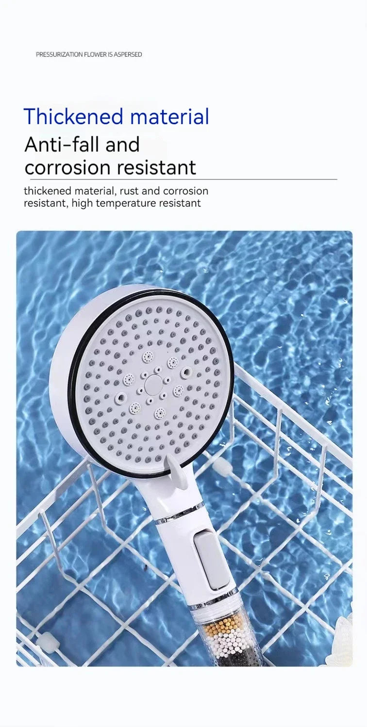 5-Speed Booster Large Panel Strong Water Shower Head