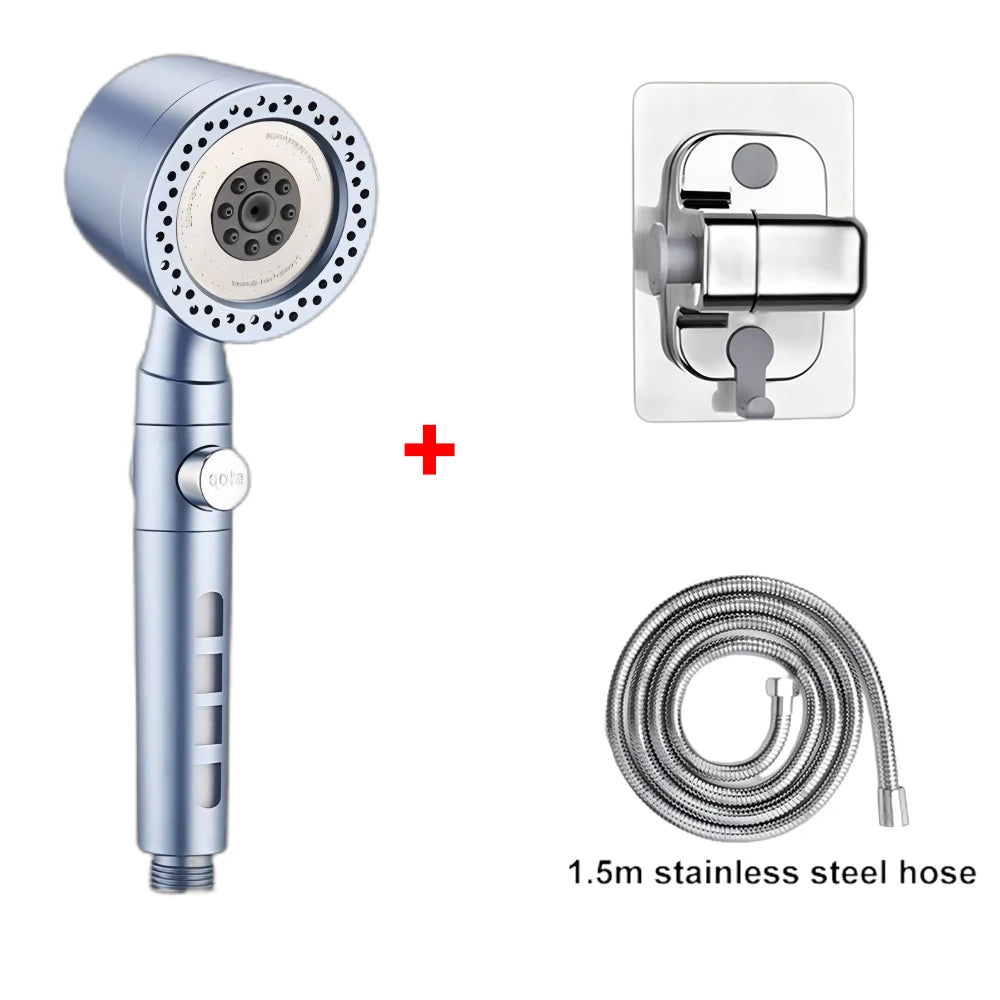 Modes Bathroom Shower Head High Pressure Powerful Rain