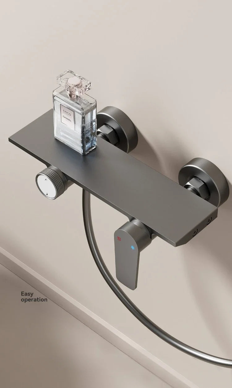 Two Ways Water Outlet Bathroom Shower System Wall