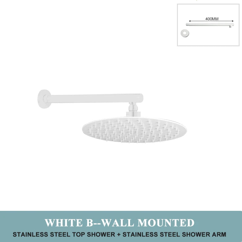 White Black Gold High Quality 8/10 Inch Stainless