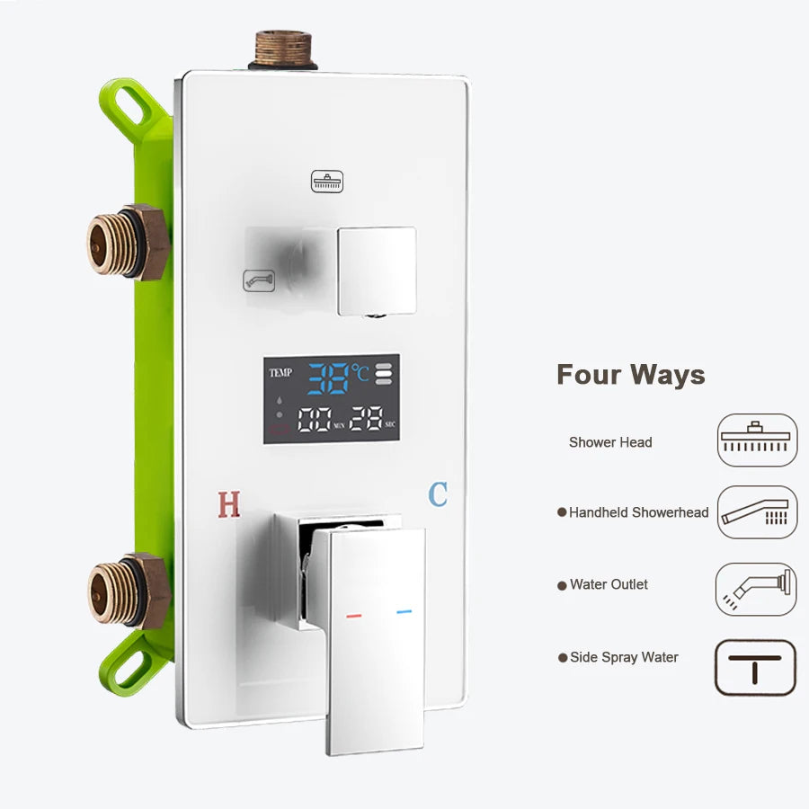 Digital Wall Mounted Shower Mixer Valve 2/3 Way