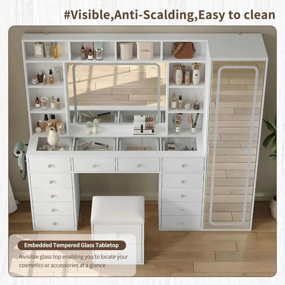 Vanity Desk Full Length Mirror & Led Mirror