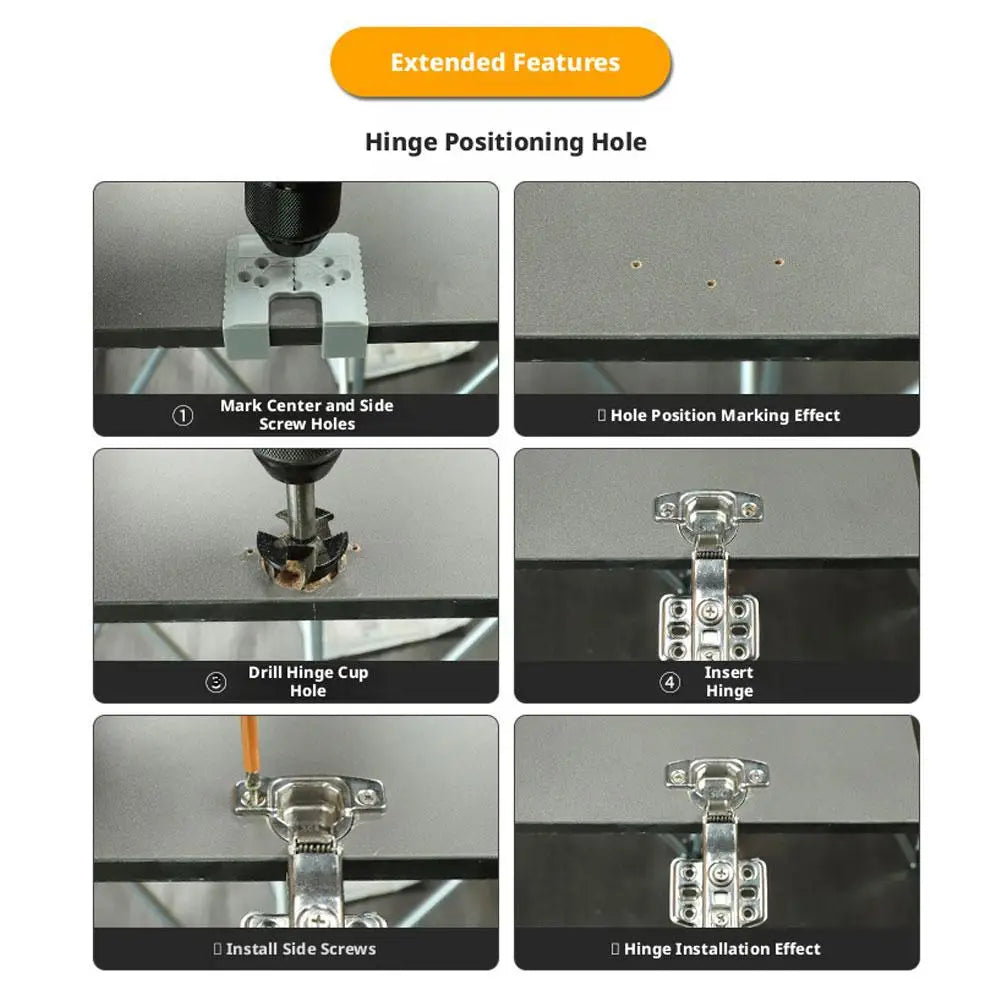 Door Jamb Hinge Jig Installation Template Door Latch