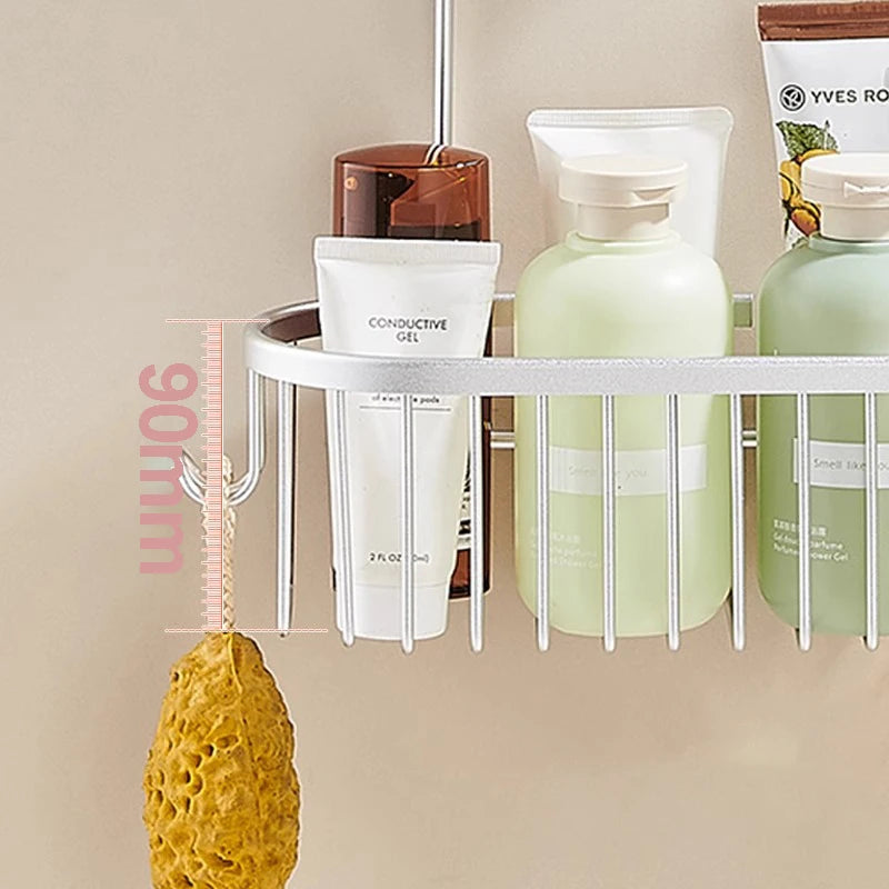 Shower Caddy Hanging Organizer Shower Basket Hooks Storage