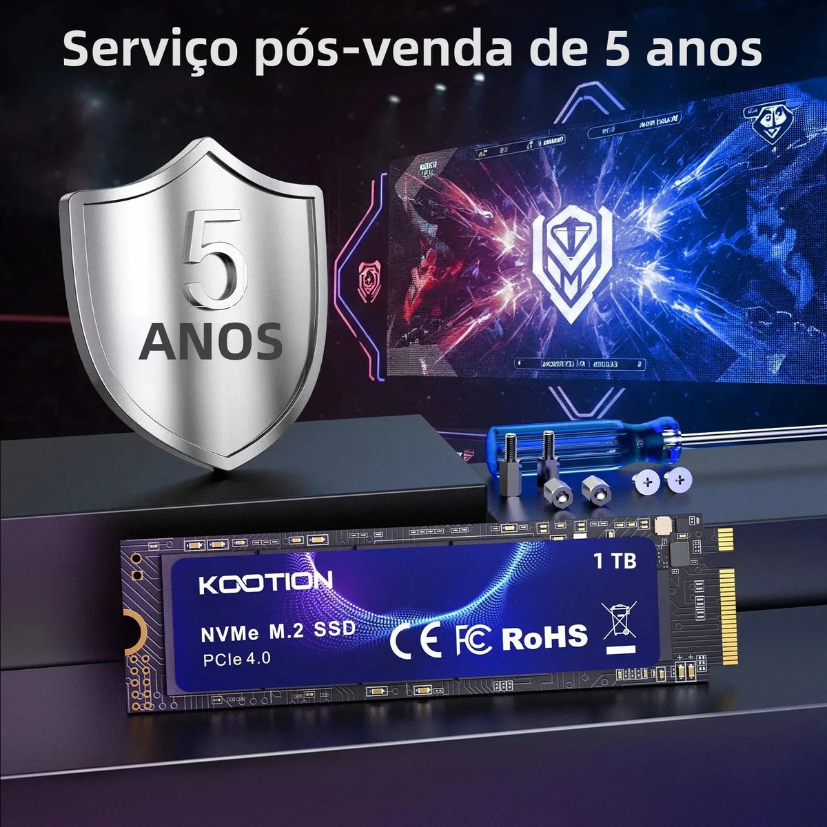 Kootion M2 Nvme Ssd 1tb Gen4 7200mb/S Pcie4