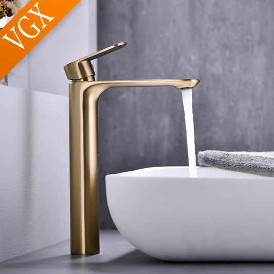 Vgx Bathroom Faucets High Basin Mixer Sink Tall