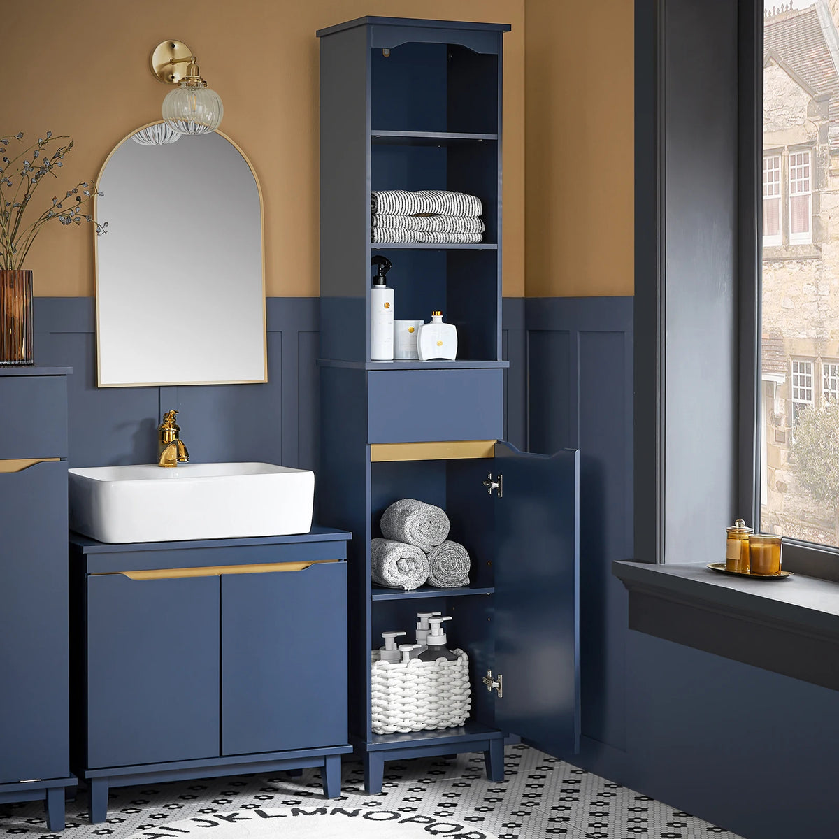 Sobuy Bzr112 High Wardrobe Bathroom Wardrobe Bathroom Wardrobe