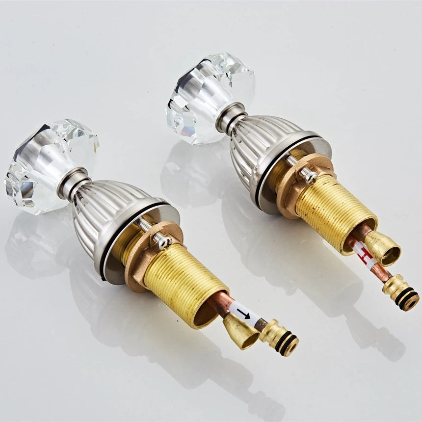 Basin Faucets Gold Brass Modern Bathroom Sink Faucet