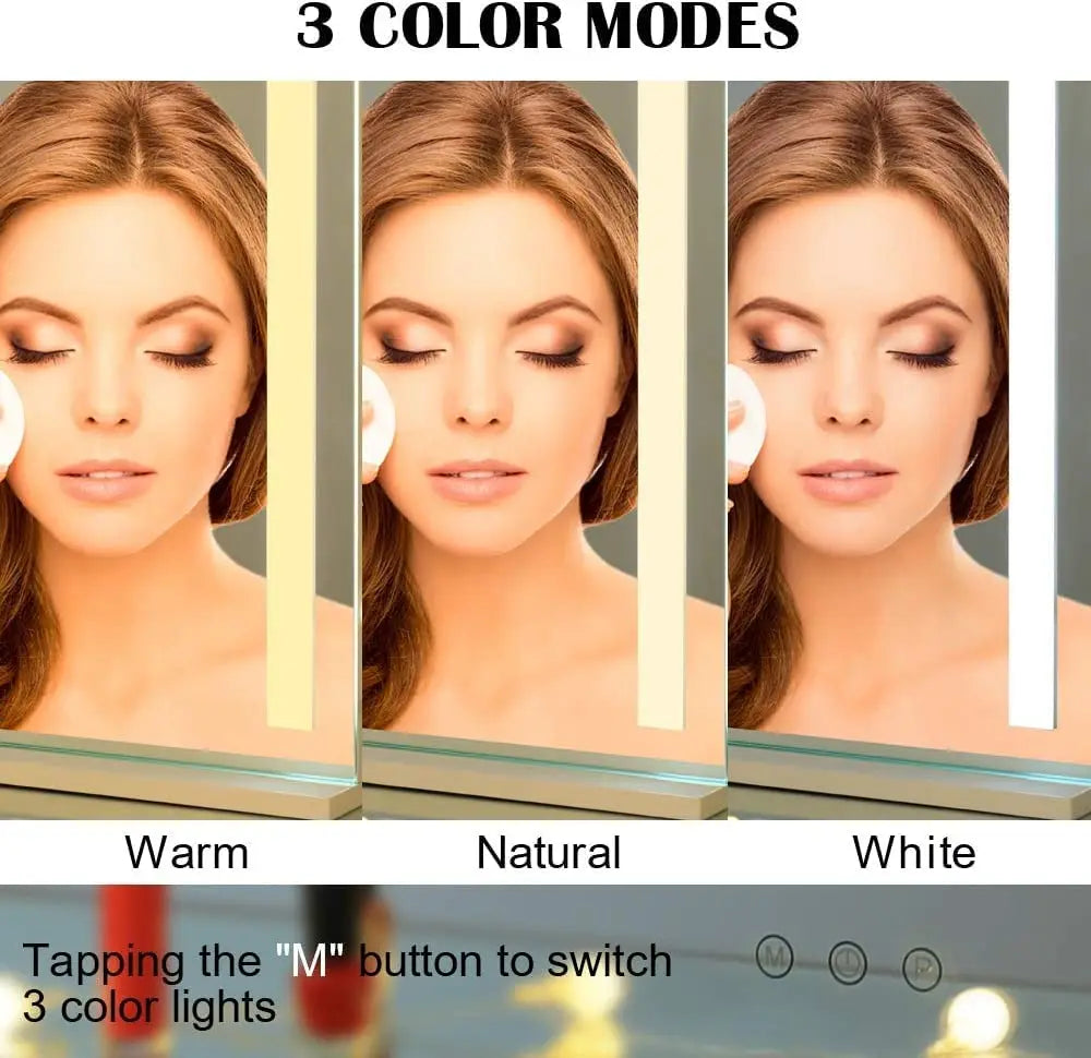 Led Lighted Makeup Mirror 15x Magnifying Vanity Compact